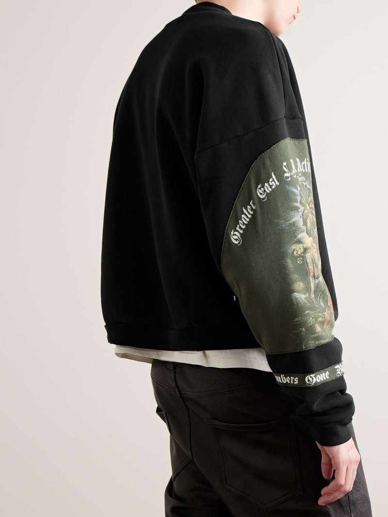 Printed Patchwork Cotton-Jersey Sweatshirt 3
