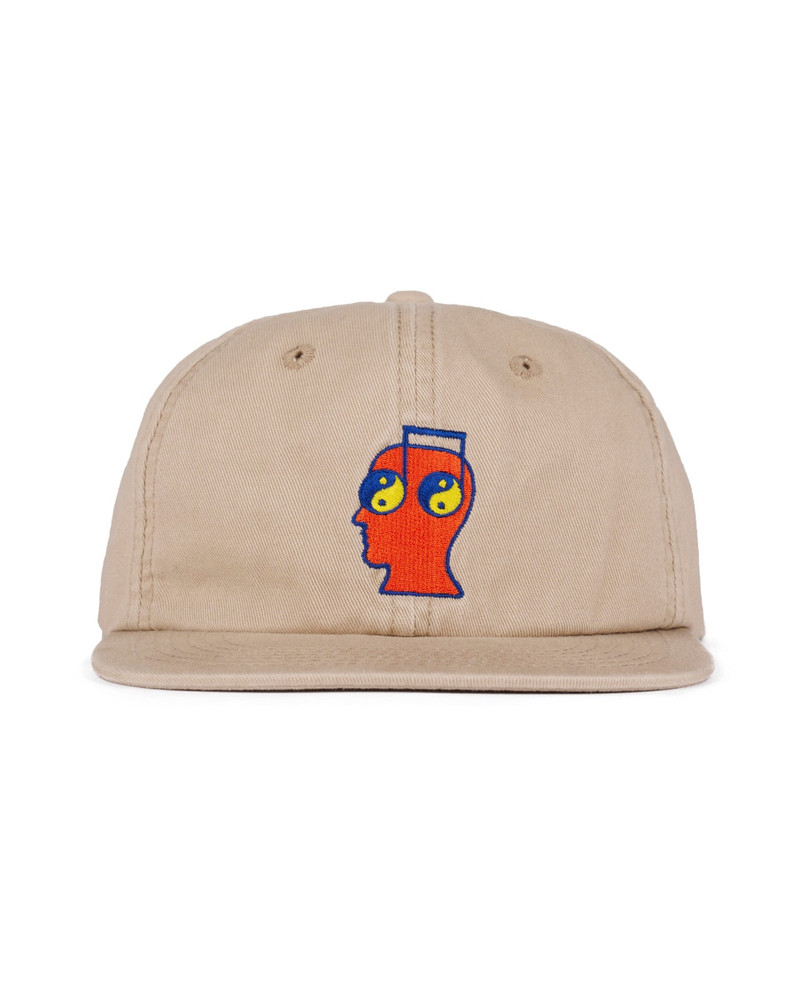 Brain Notes 6 Panel Hat - Khaki 1