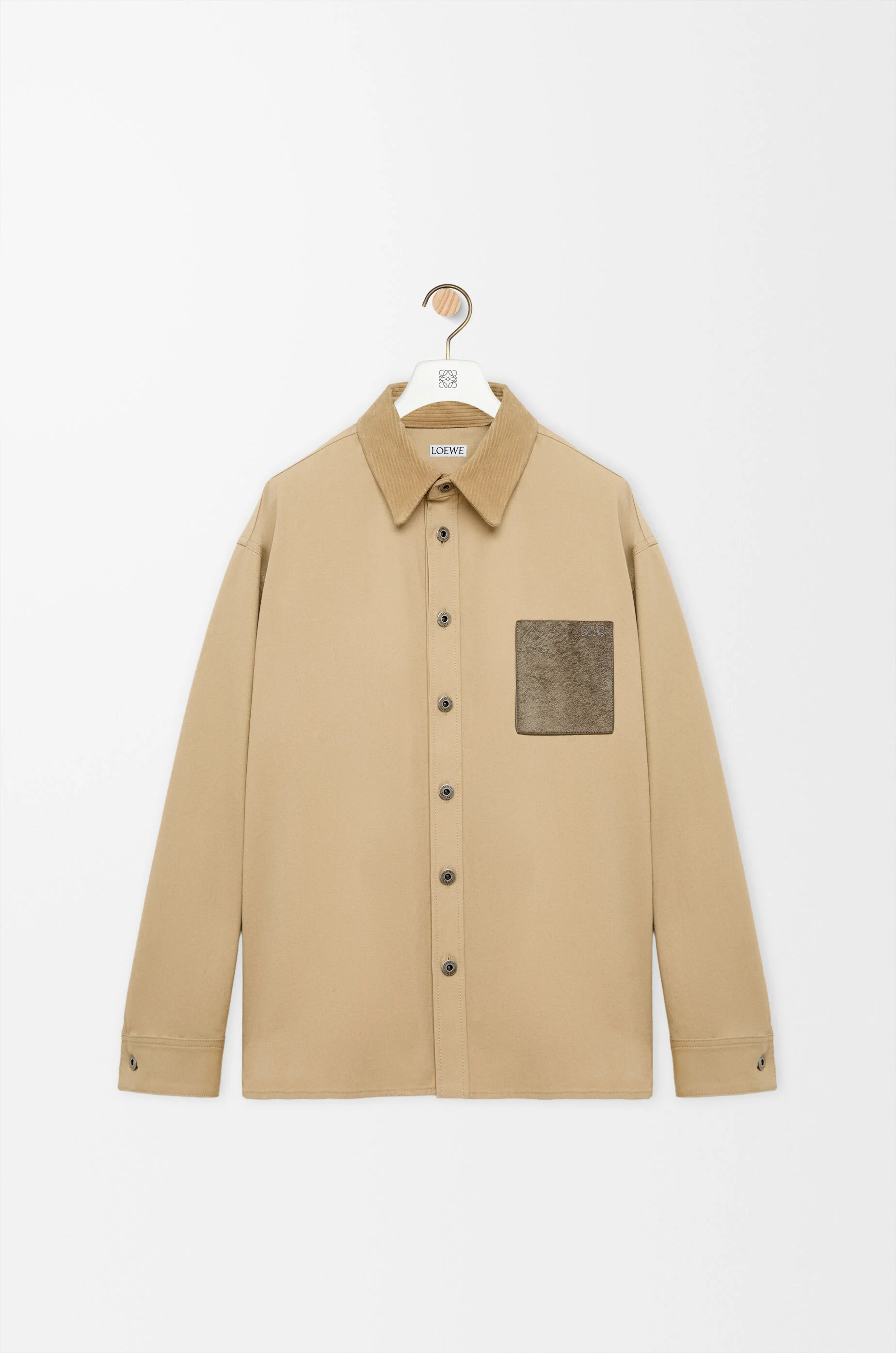 Overshirt in cotton canvas - 1