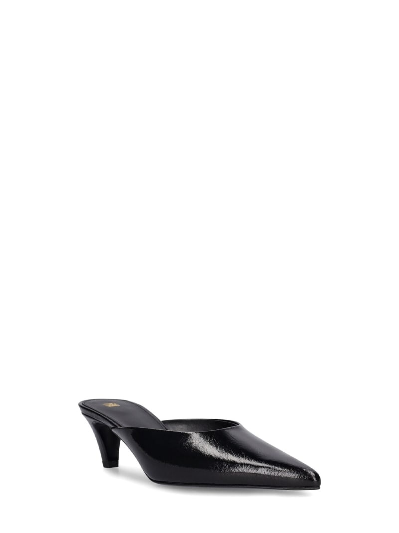 55mm The Patent Leather mule pumps - 3