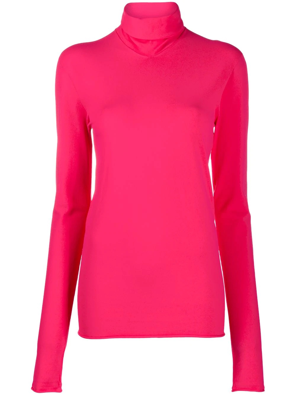 roll-neck long-sleeve top - 1