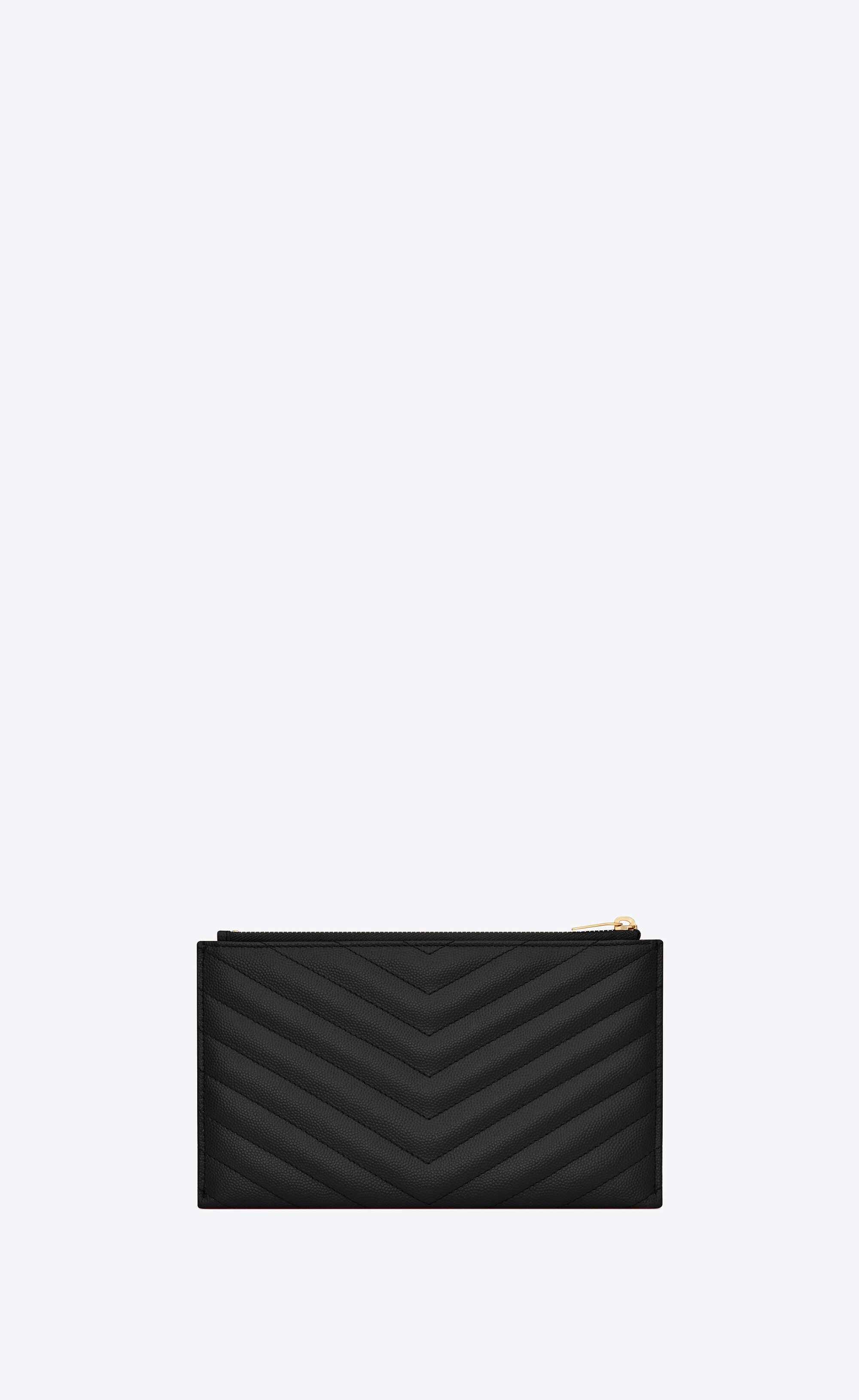 cassandre saint laurent matelassé bill pouch in grain de poudre embossed leather - 3