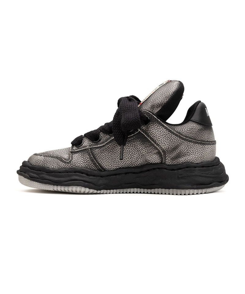 "WAYNE PUFFER" OG Sole Brushed Shrink Leather Low-top Sneaker 24
