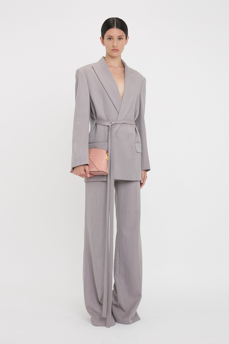 Tailored belted 자켓 에 석영 3