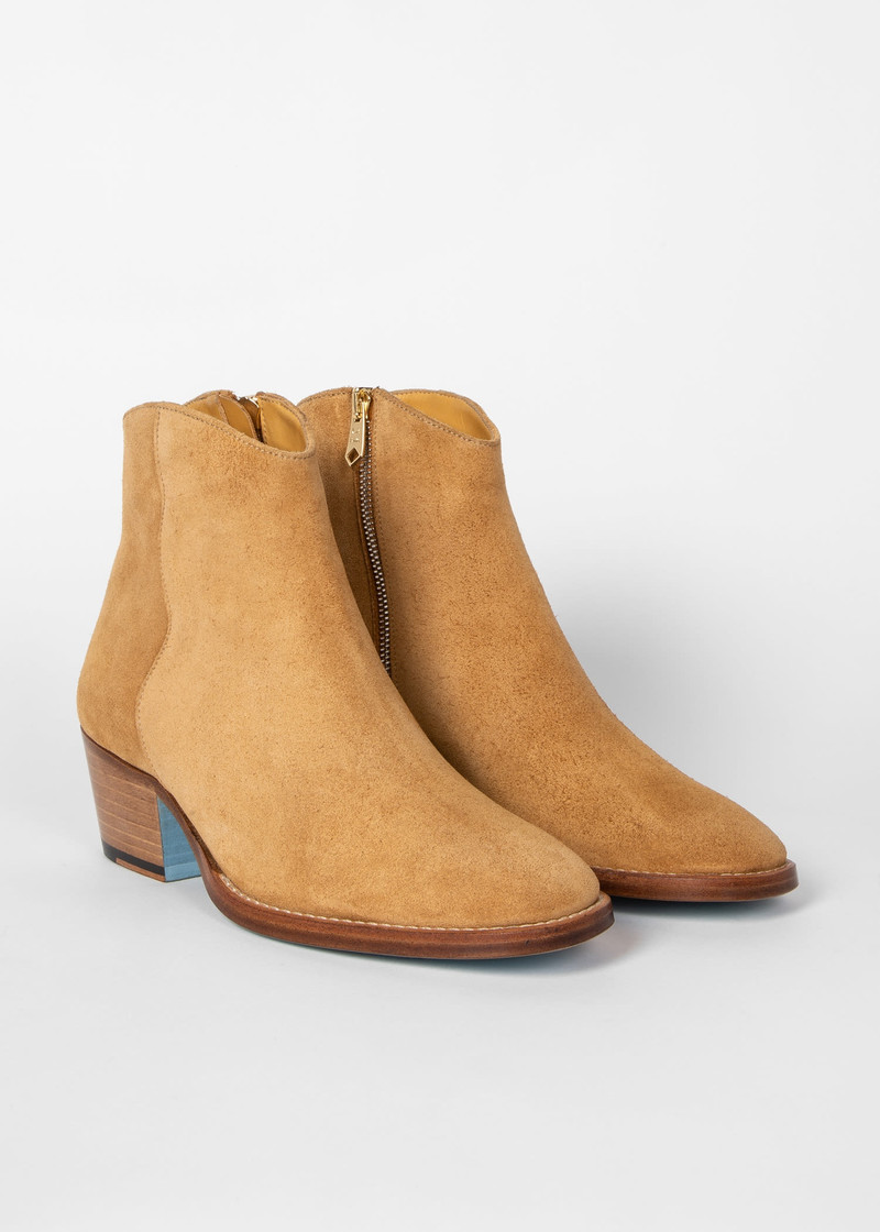 Suede 'Austin' Boots With 'Swirl' Stitch 3