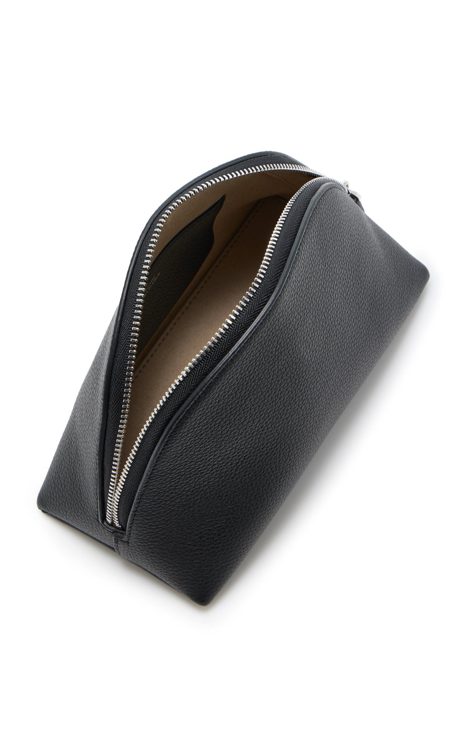 Small Grained Leather Pouch black - 5