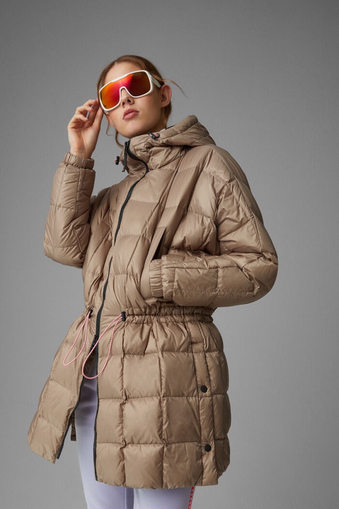 Yama Quilted coat in Caramel - 2
