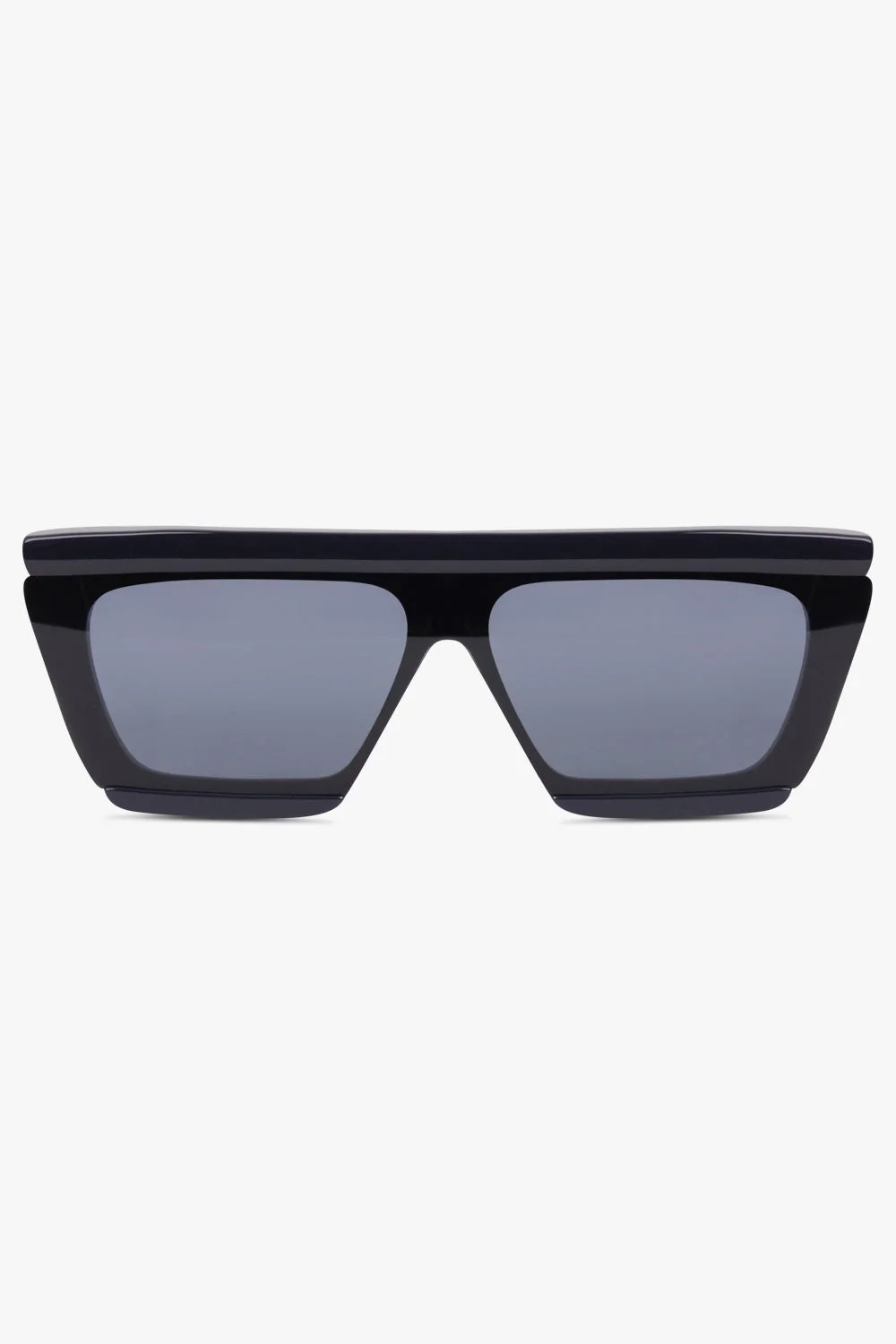 AA104S TAPERED RECTANGULAR MASK 69 ACETATE SUNGLASSES | BLUE - 1