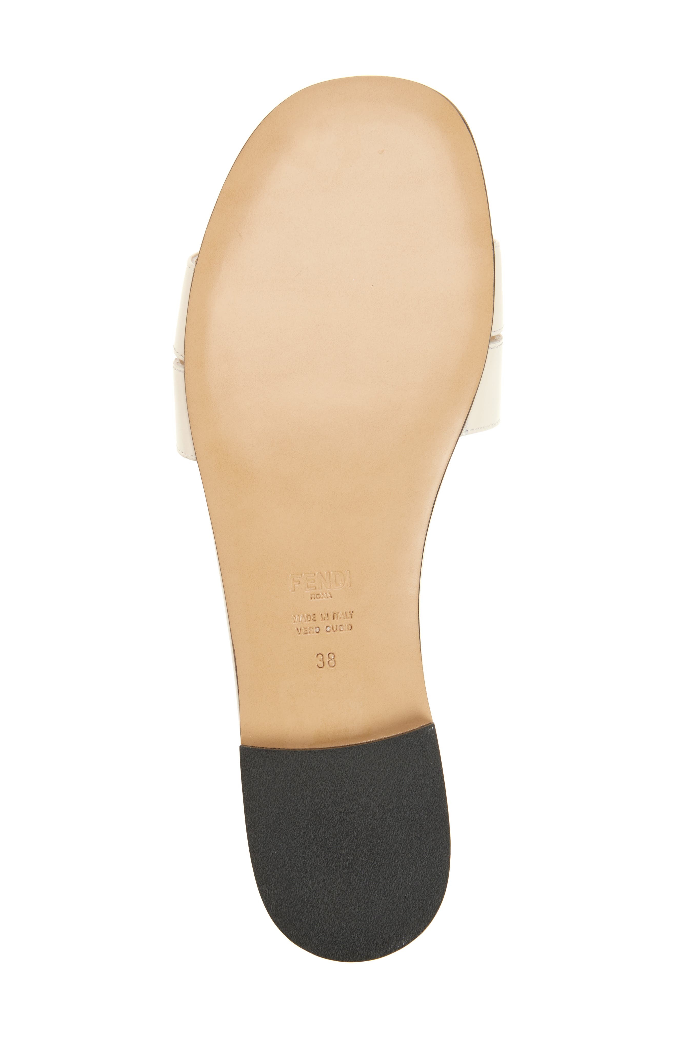 Fendi FFold Slide Sandal in Shell at Nordstrom - 6