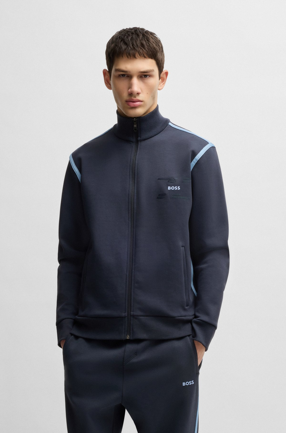 ZIP-UP SWEATSHIRT WITH LOGO ARTWORK - 2