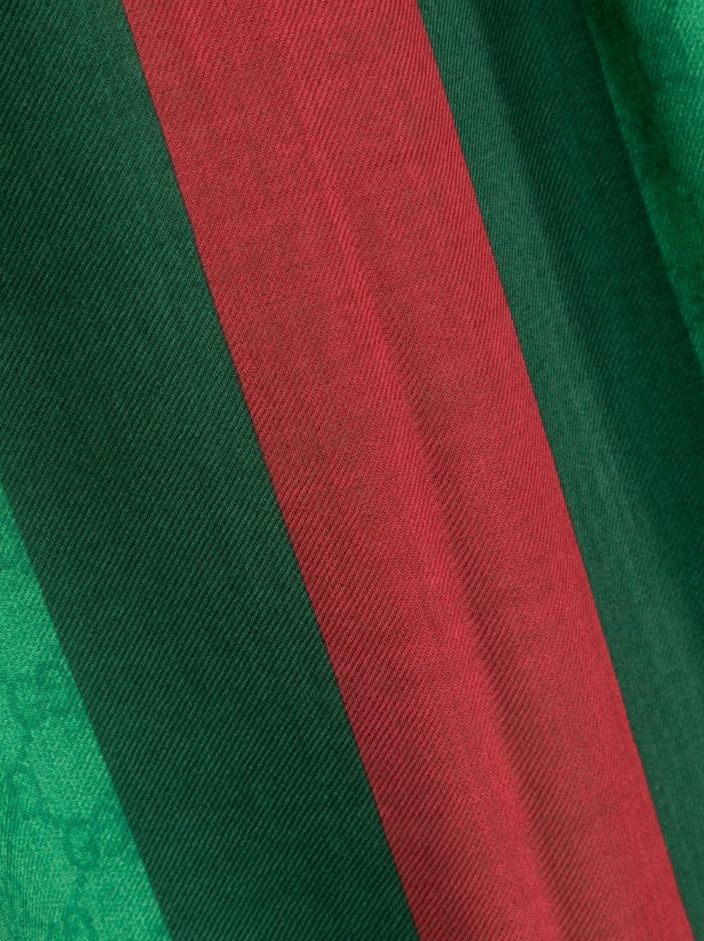 Gucci Men Wool Shawl With Web Detail - 2