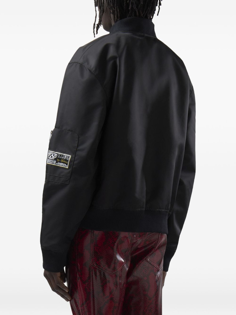 logo-patch bomber jacket 5