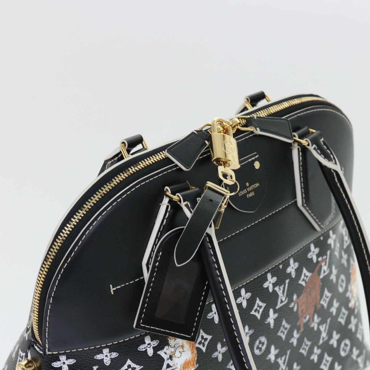 LOUIS VUITTON Catgram Alma Souple Hand Bag Black M44403 - 6