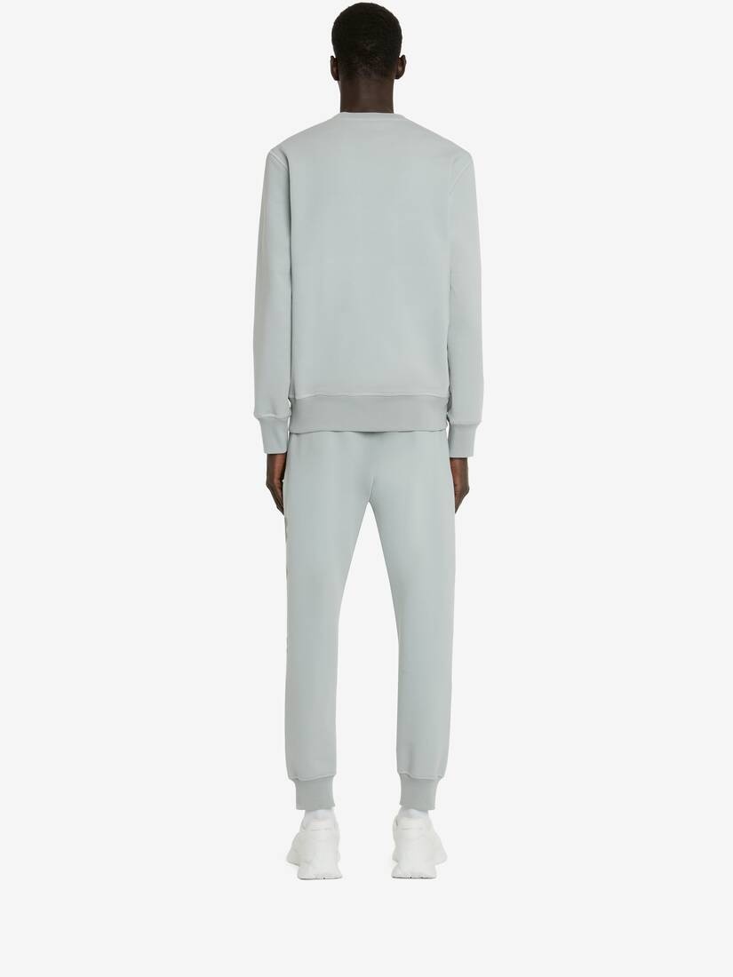 Men's McQueen Graffiti Sweatshirt in Dove Grey - 4