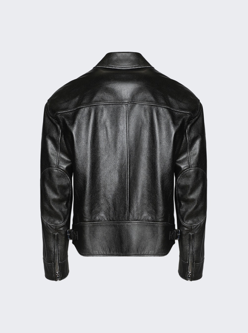 GUCCI Treated Bull Leather Jacket Black outlook