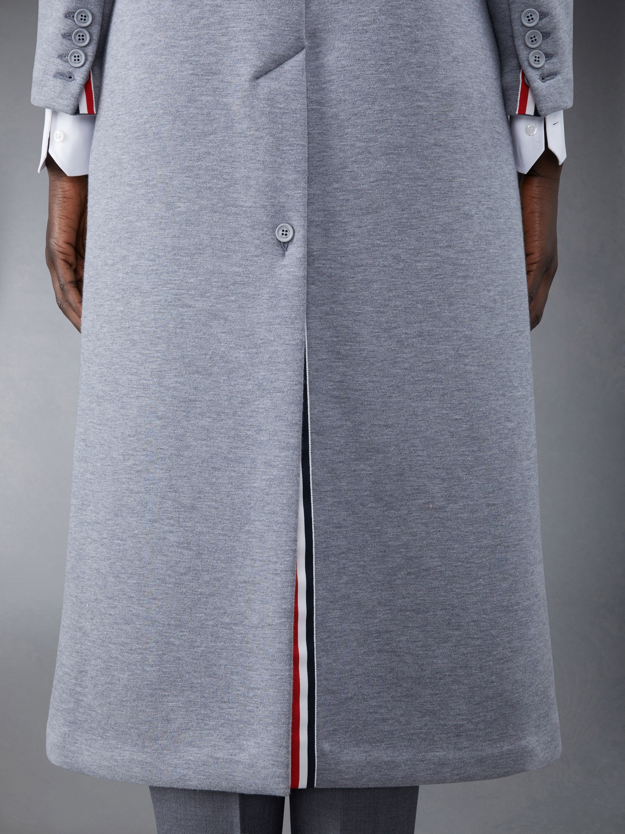Double Face Cotton Tech Round Collar Overcoat - 6