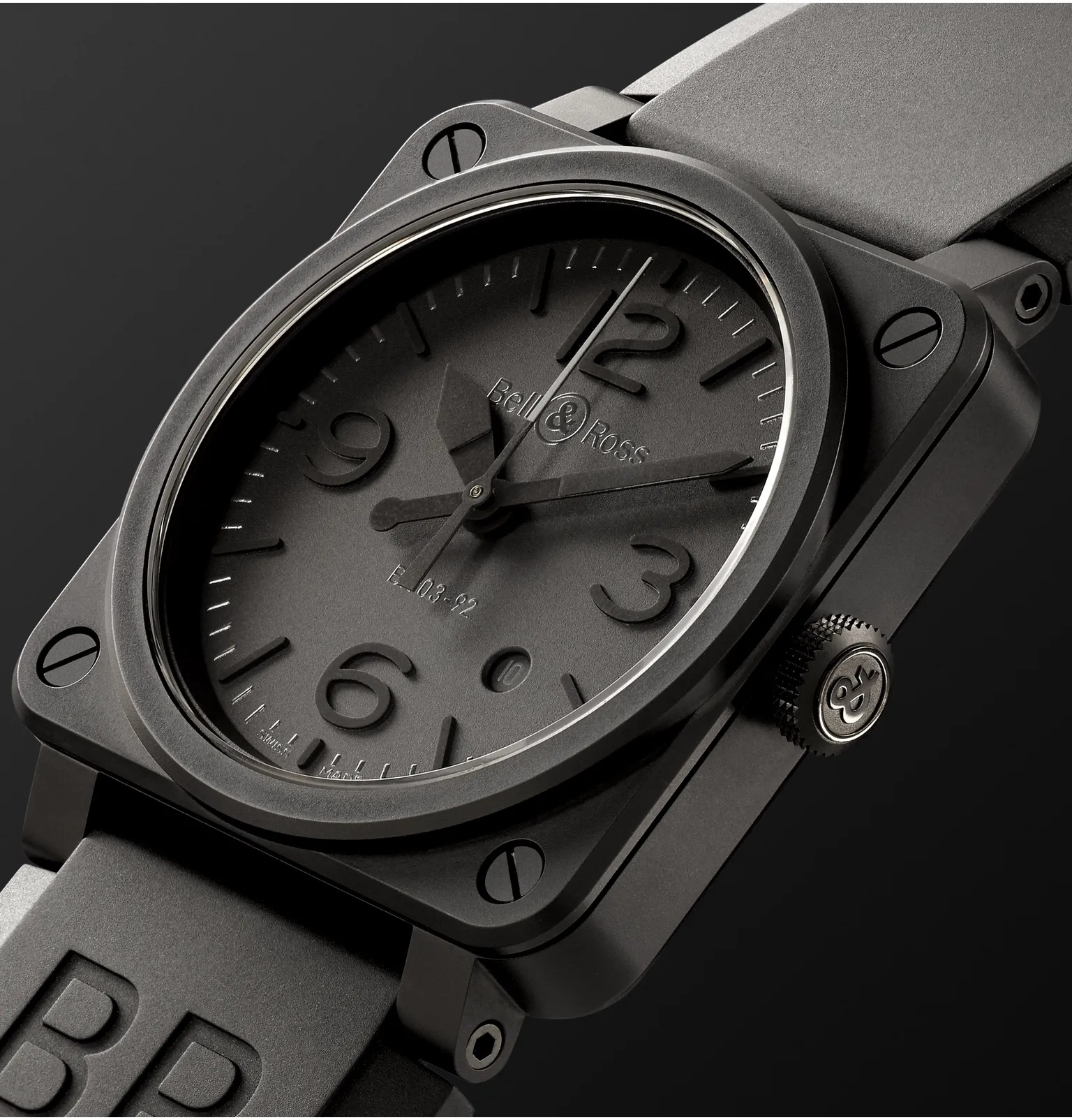 Phantom Automatic 42mm Ceramic and Rubber Watch, Ref. No. BR0392‐PHANTOM‐CE - 4