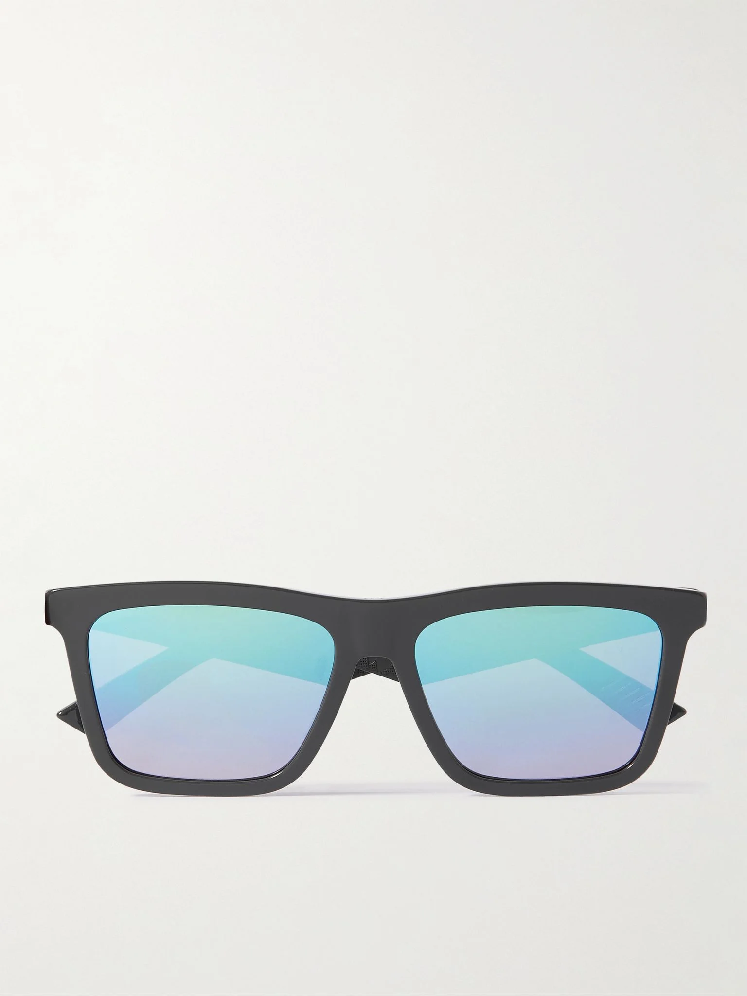 Dior B27 S1I D-Frame Logo-Detailed Acetate Mirrored Sunglasses Gray - 1