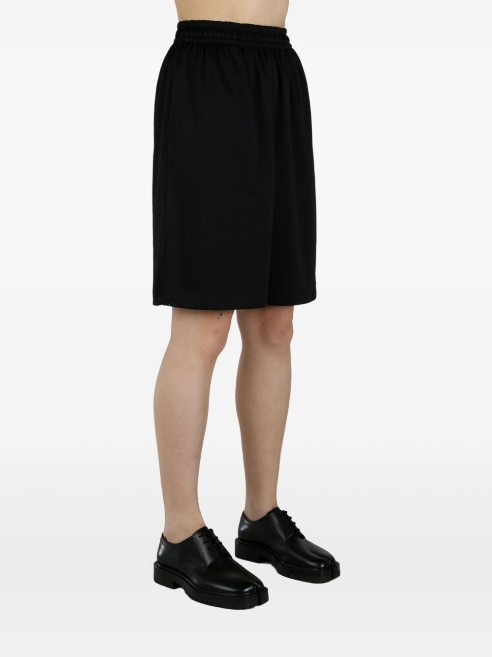 logo-print track shorts - 3