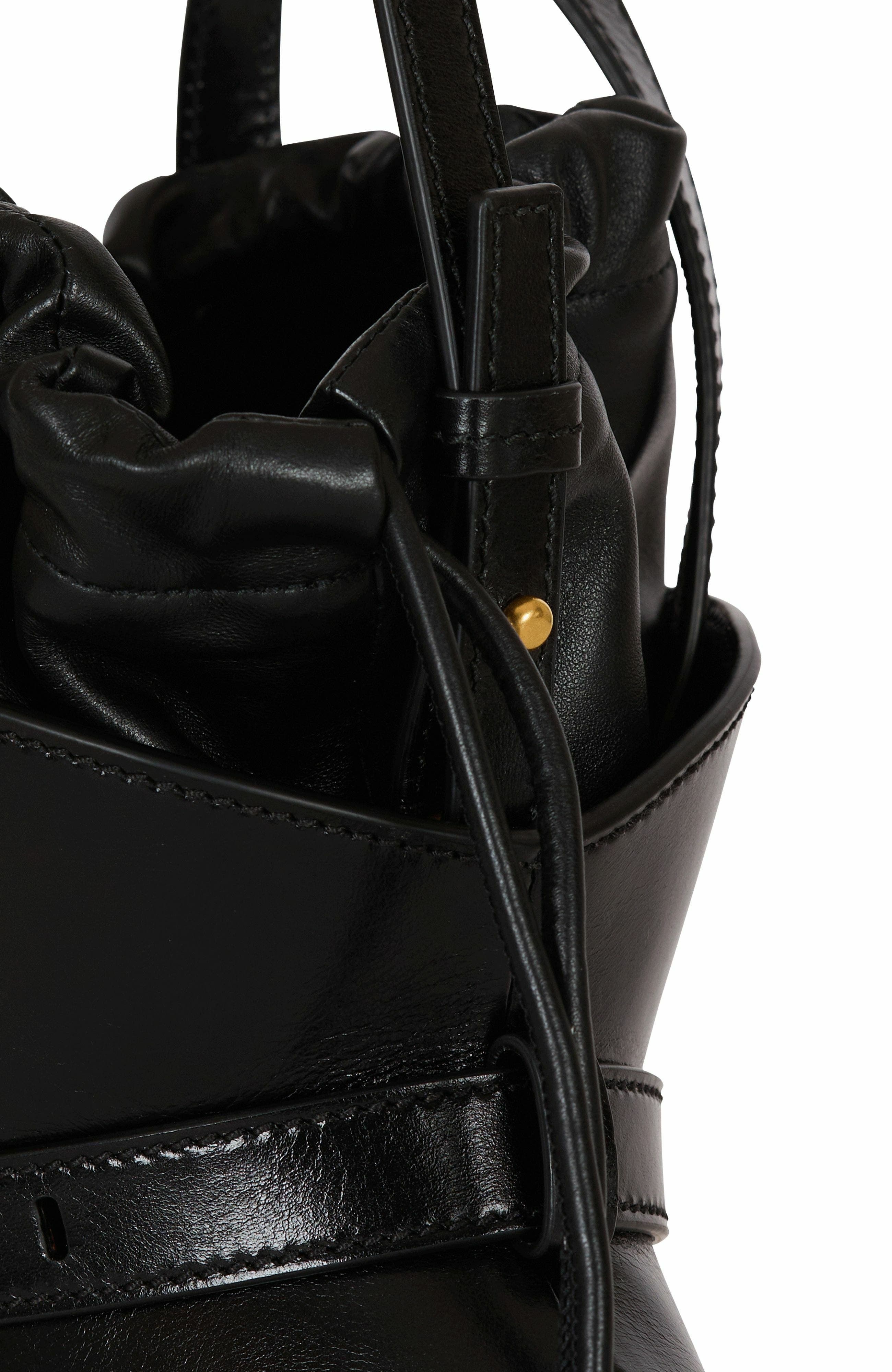 Balmain Shuffle Mini bag in leather in Black at Nordstrom - 6