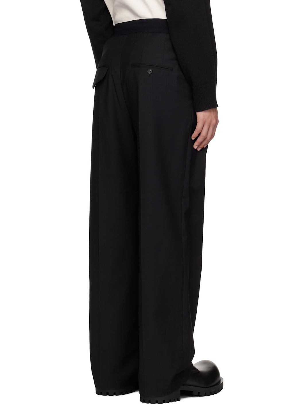 Black Logo Trousers - 3