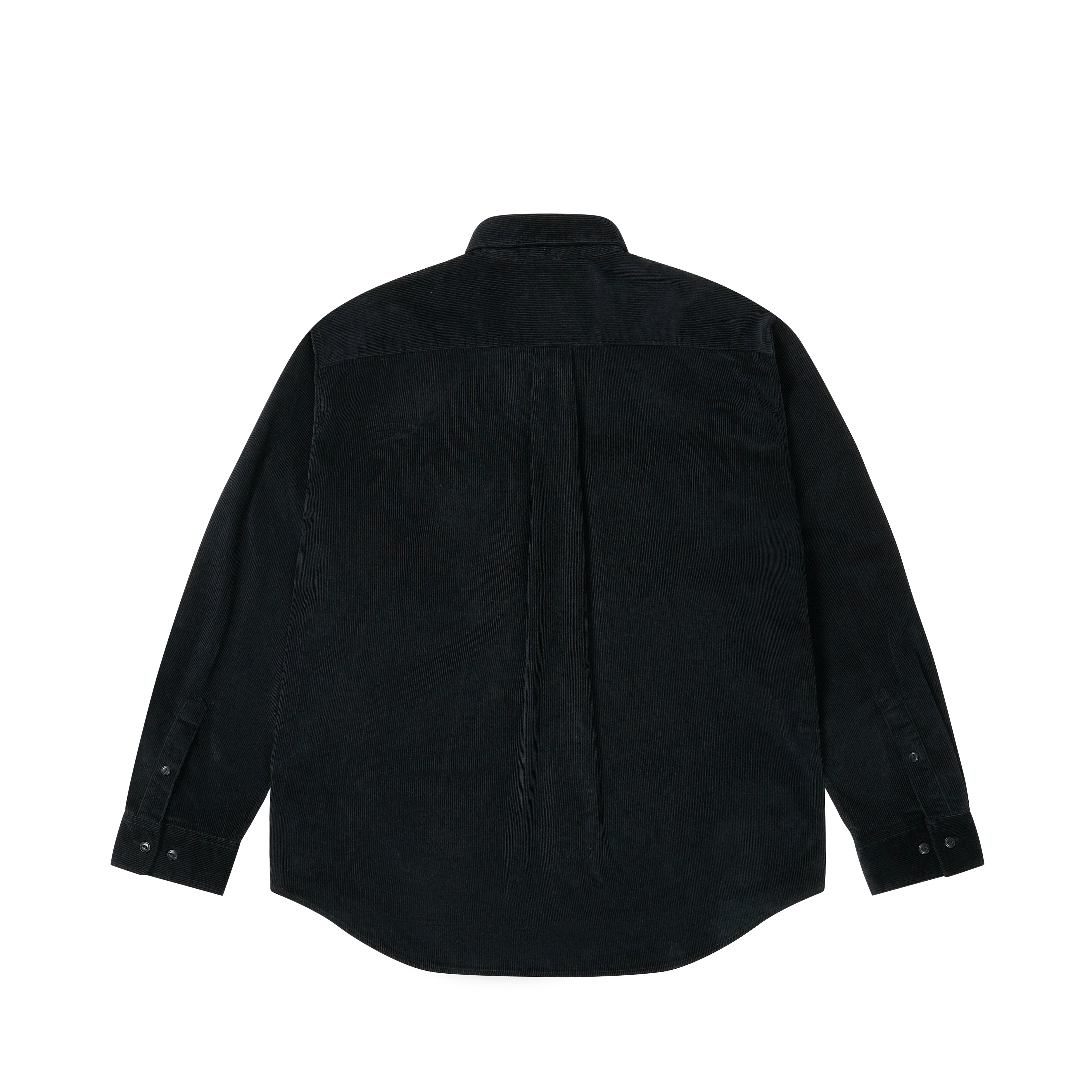 DOUBLE POCKET CORD OVERSHIRT BLACK - 2