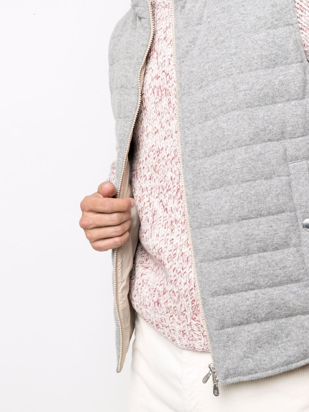 quilted down gilet - 5