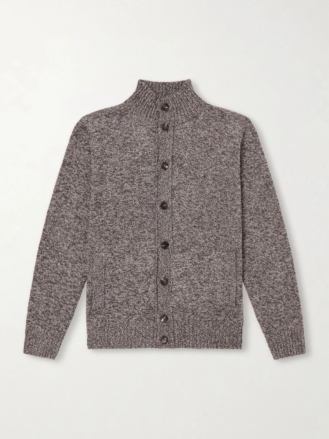 Turtleneck Virgin Wool Cardigan - 1