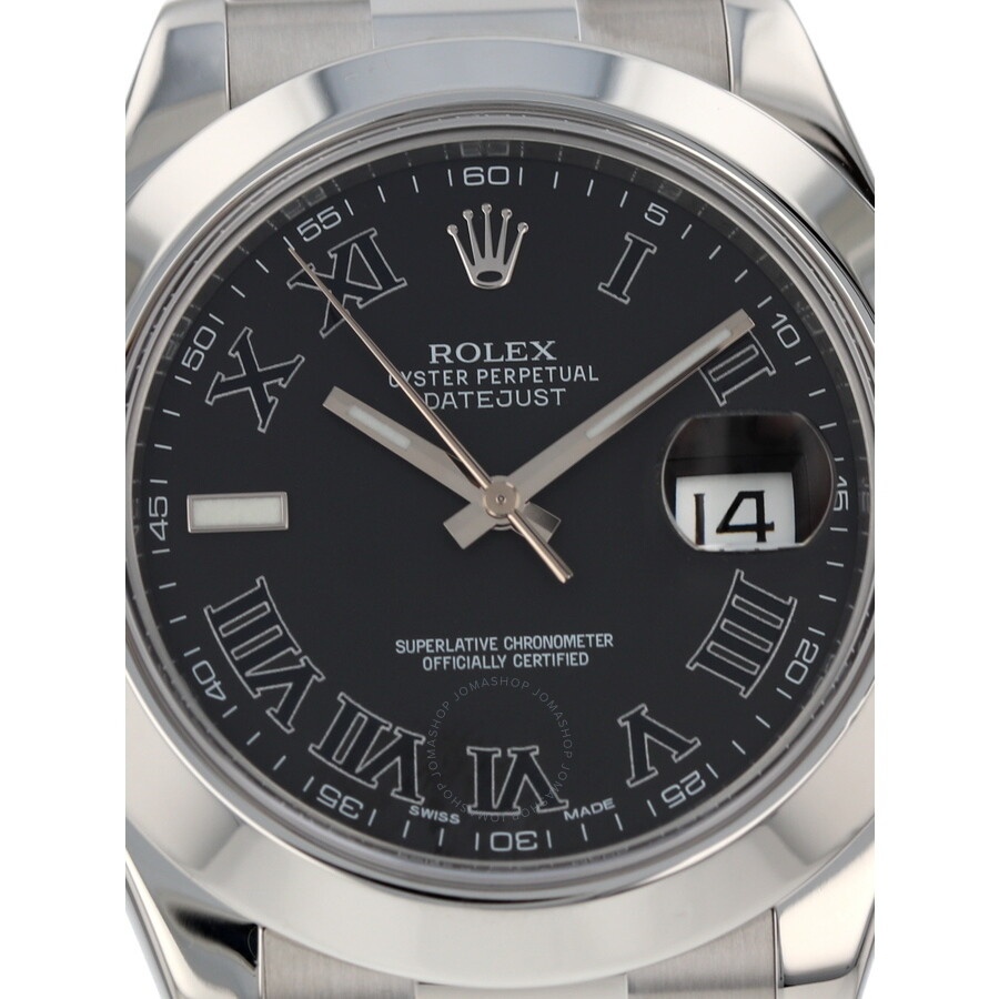 Pre-owned Rolex Datejust II Automatic Chronometer Black Dial Men's Watch 116300 BKRO - 2