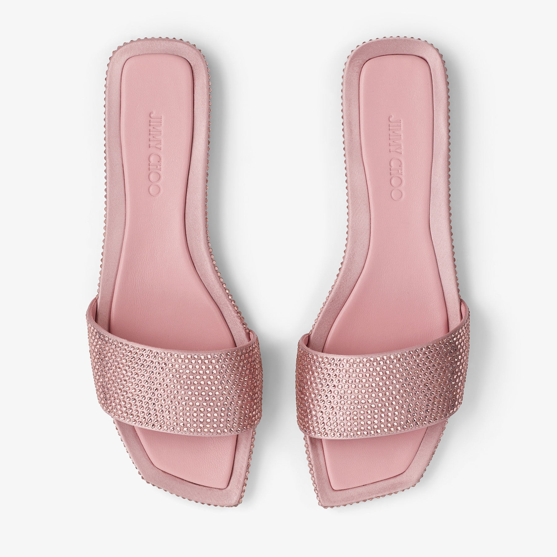 Clovis Flat
Rose Satin Crystal Flats - 4
