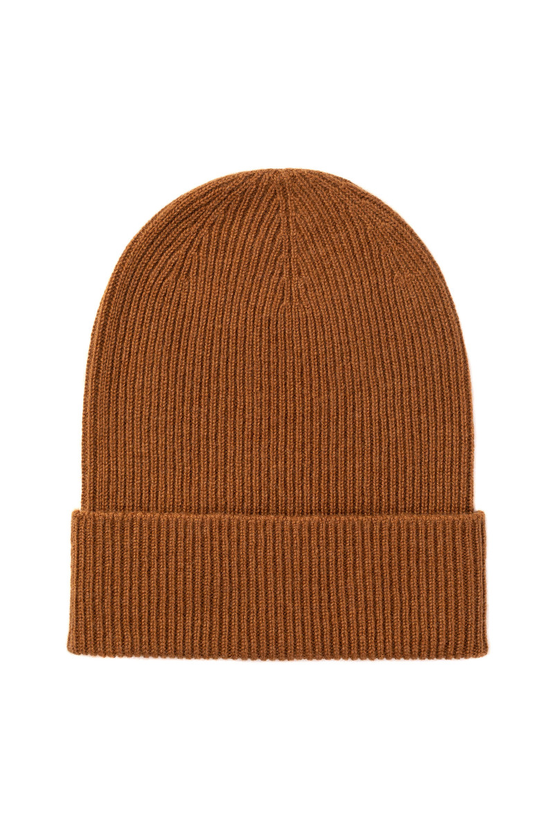 Slouchy Camel Cashmere Beanie 1