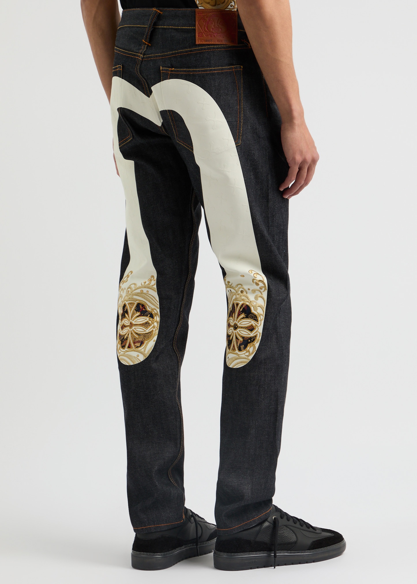 Kamon Daicock printed slim-leg jeans - 3