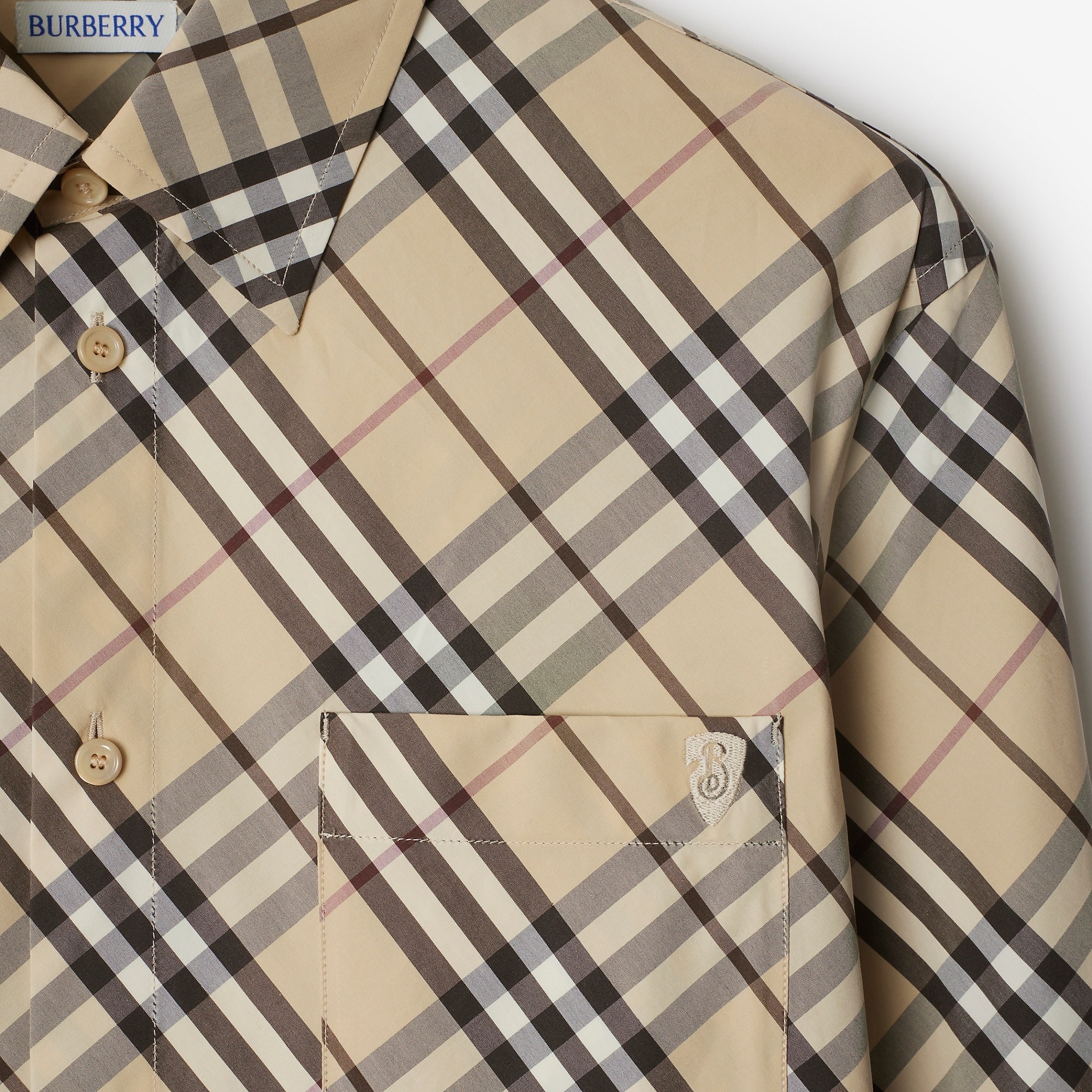Relaxed Fit Check Cotton Shirt - 5