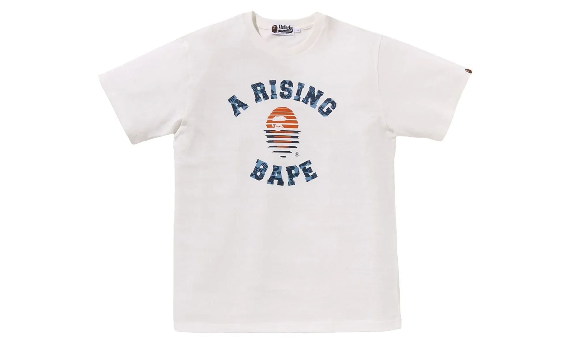 BAPE A 상승 티 '화이트 이름 * - 1