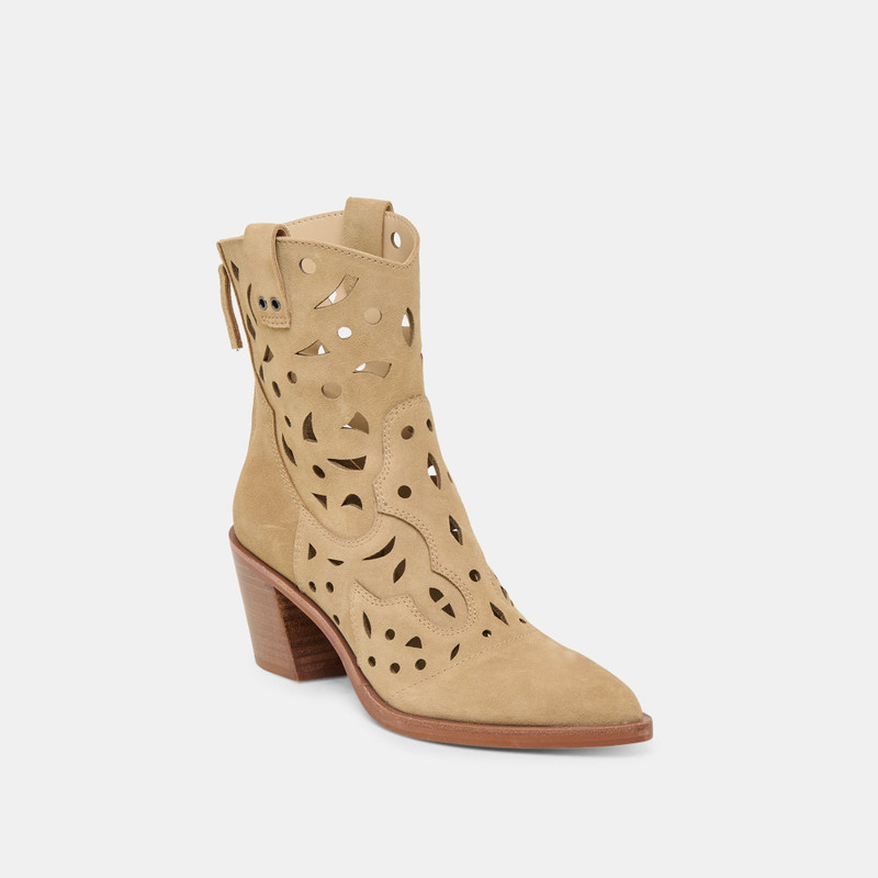 ZENOBI BOOTIES DK TAUPE SUEDE 3