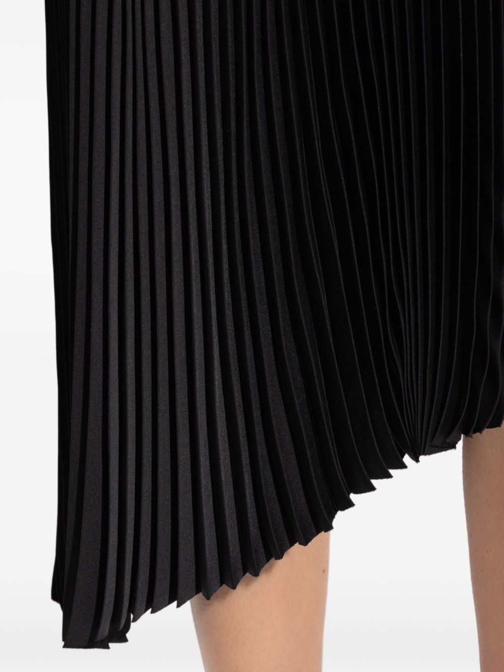 pleated asymmetric dress - 5