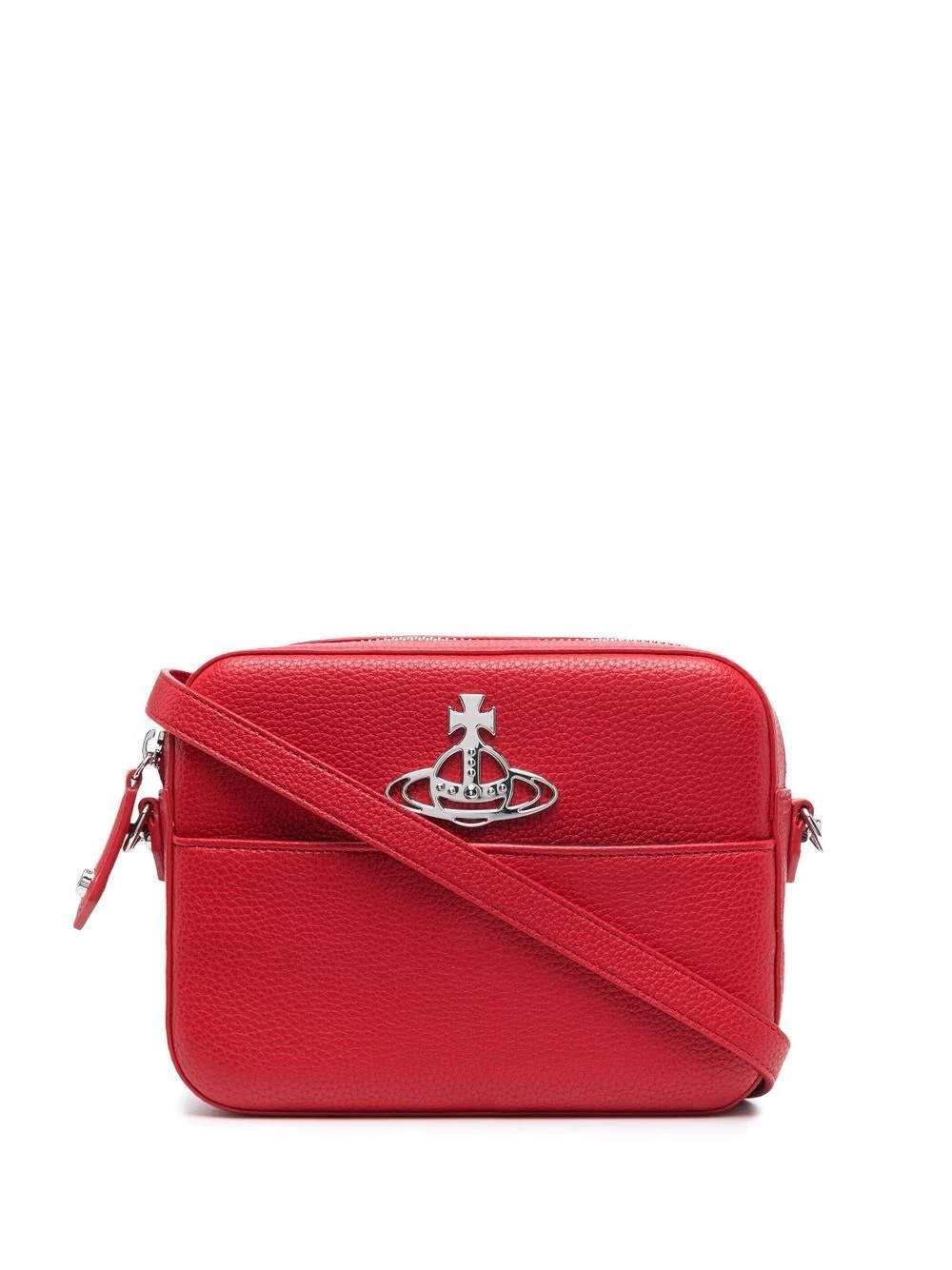 artificial leather crossbody bag - 1