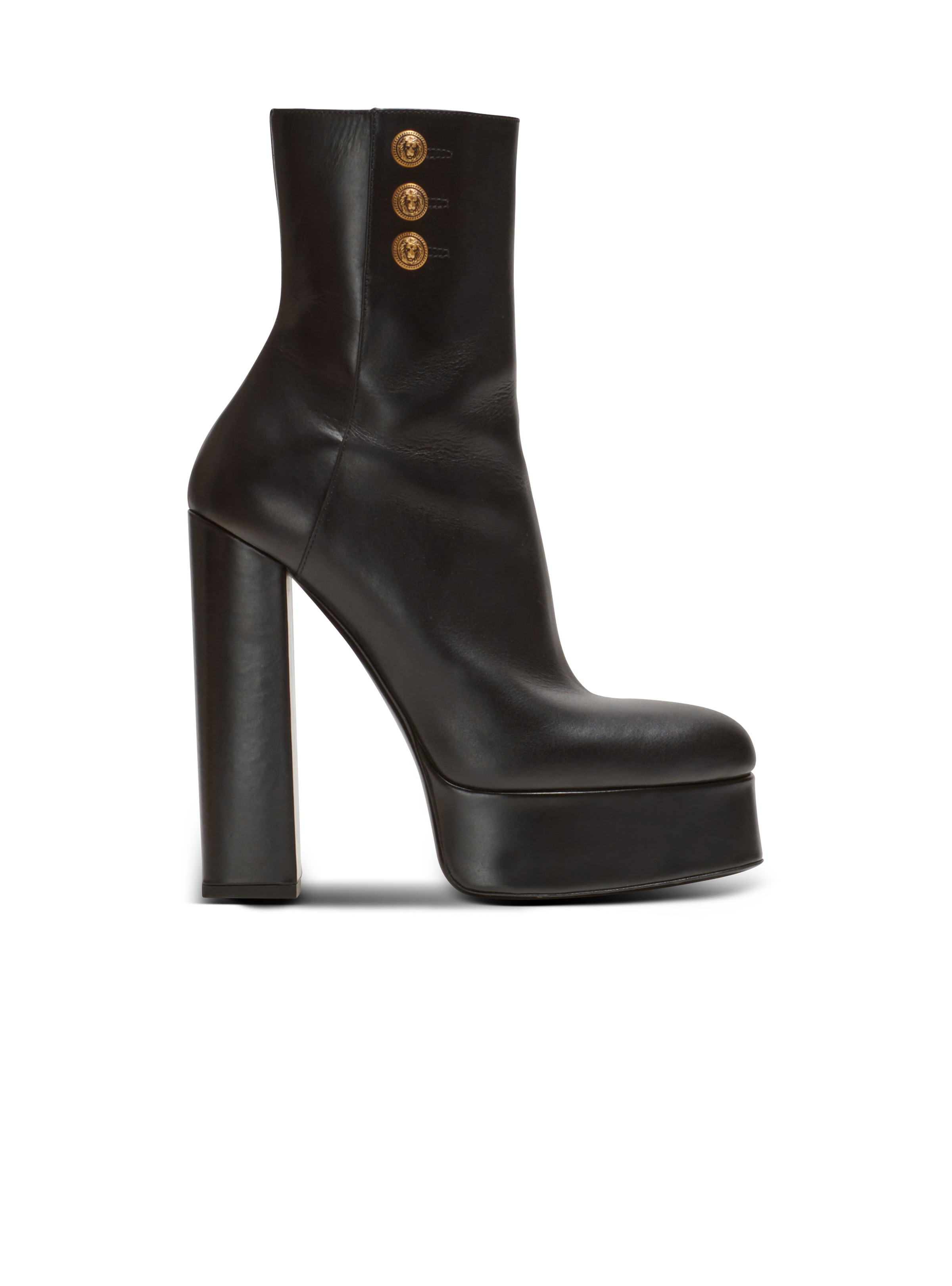 Brune leather ankle boots - 1