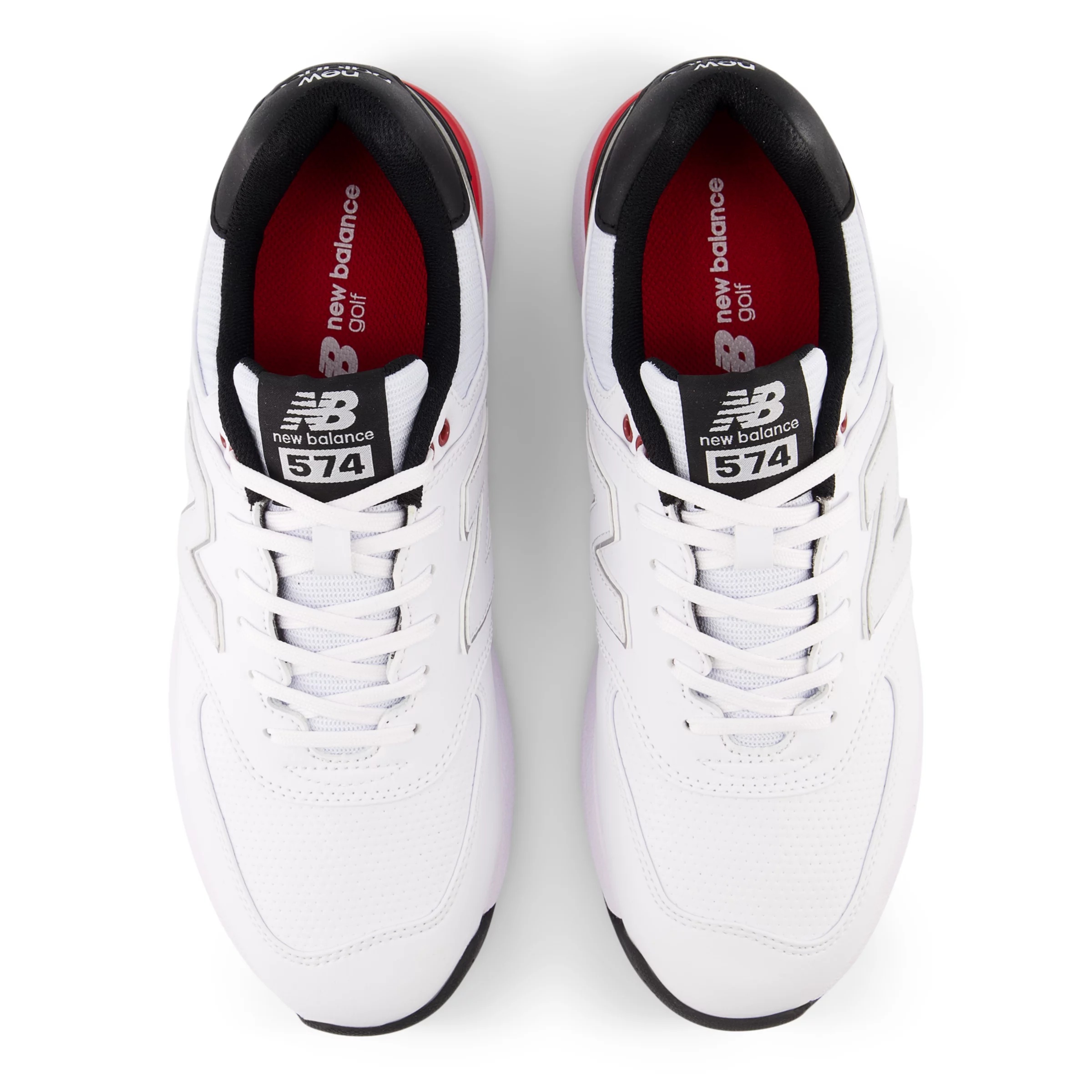 New Balance 574 Greens V2 \'White Black\' MG574WK Golf size 9 Balance 574 Greens Golf Shoes For Men | TRENDYGOLF UK main image 3