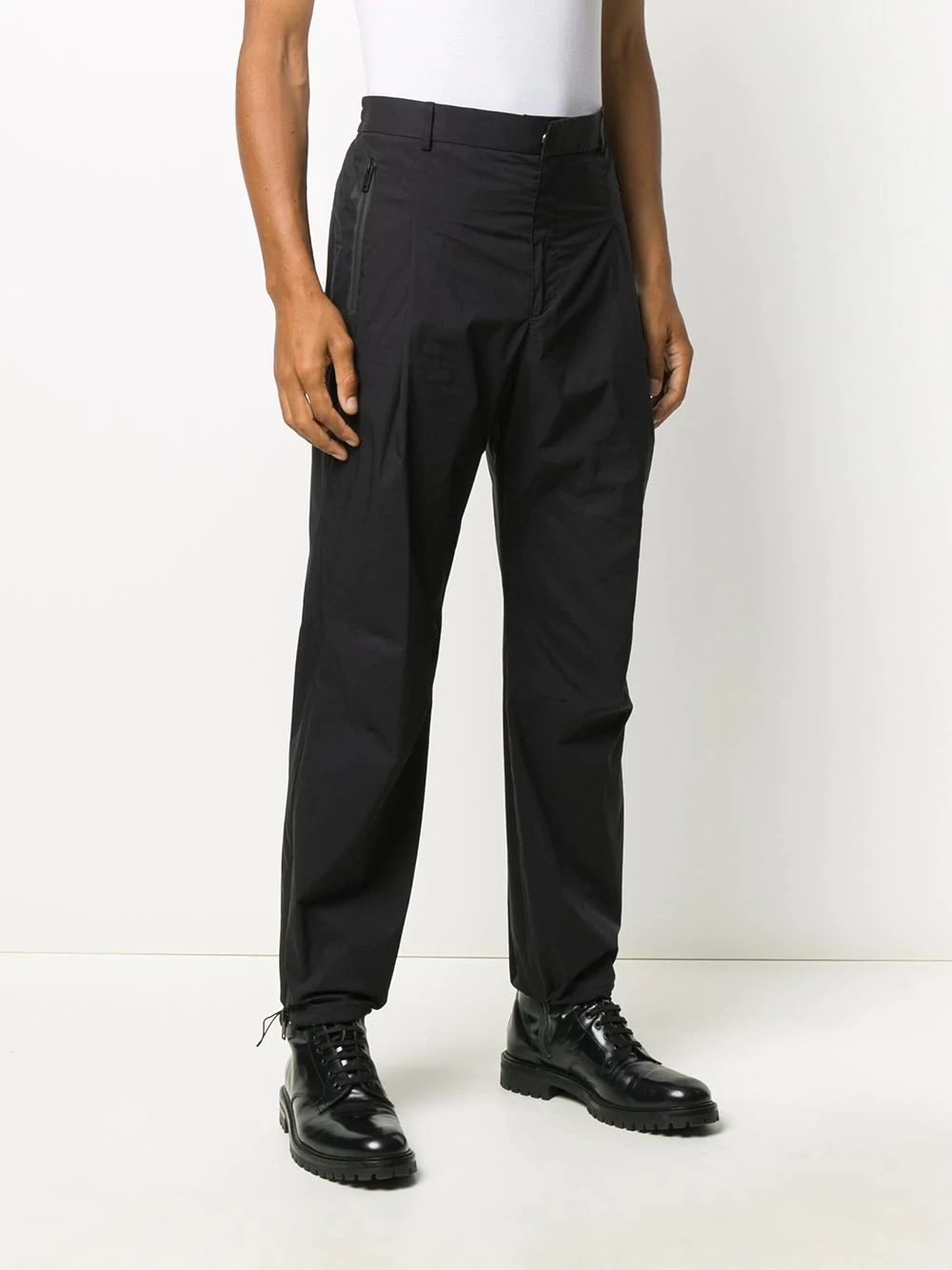 drawstring hems trousers - 3