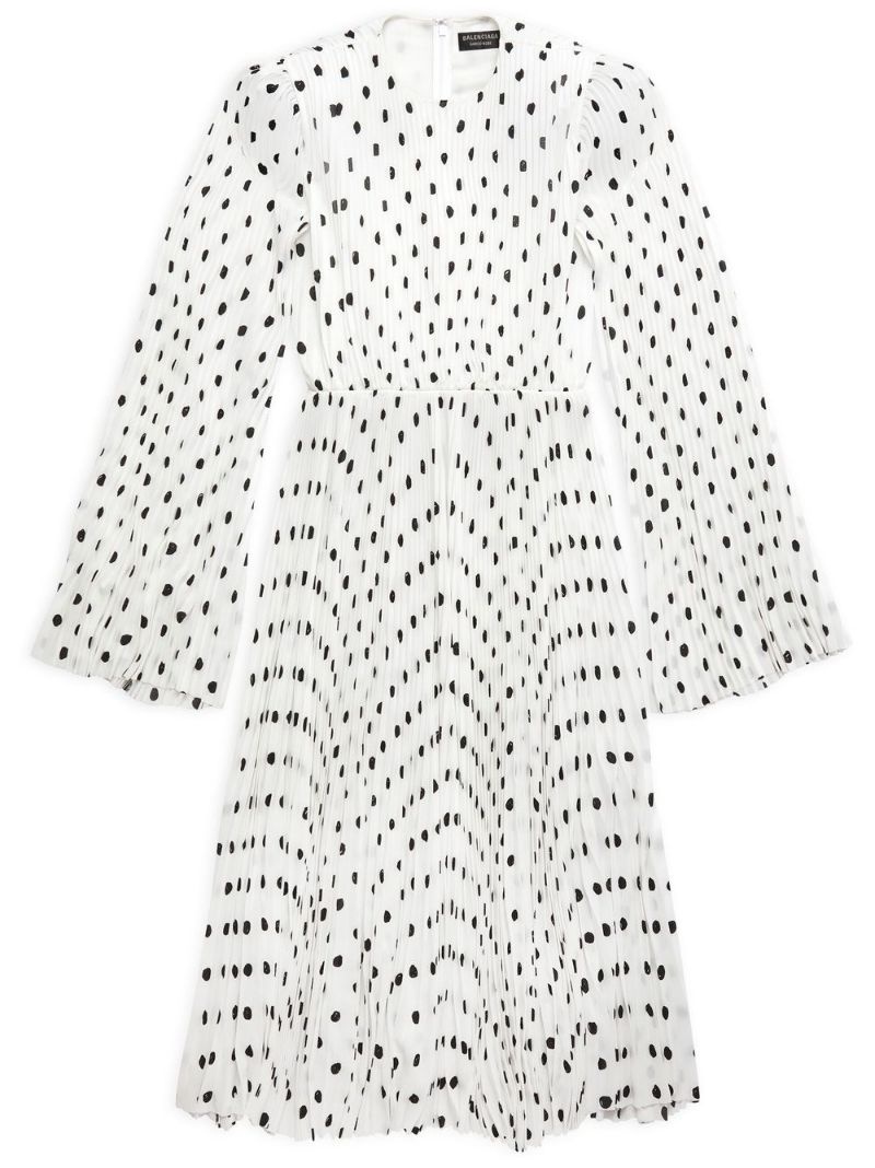 polka dot print dress - 1