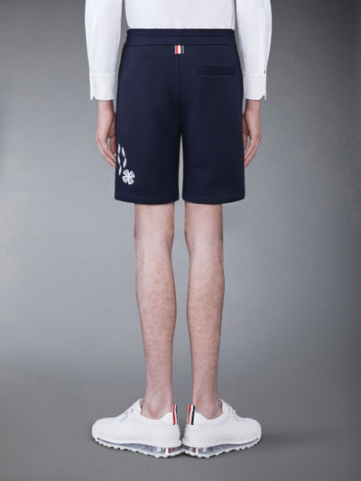 Thom Browne embroidered cotton track shorts outlook