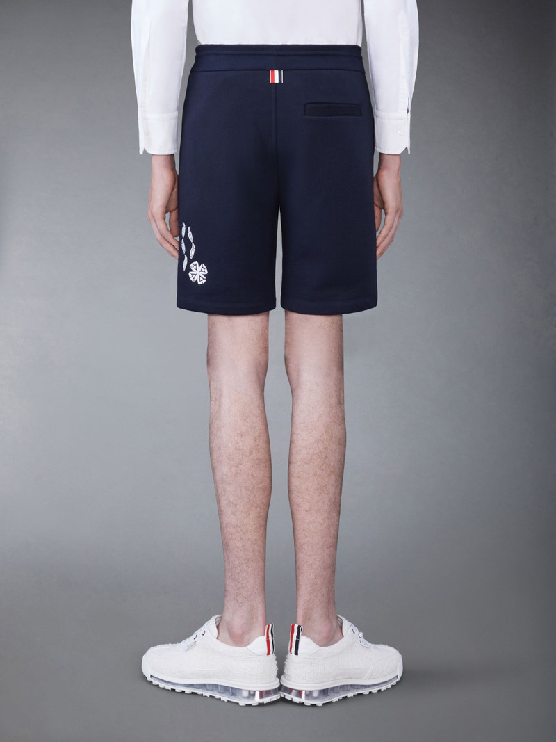 Thom Browne embroidered cotton track shorts outlook
