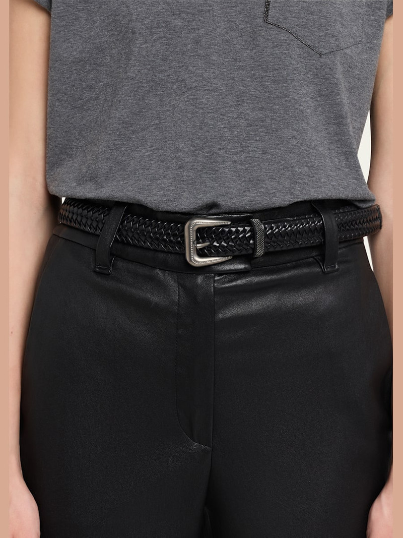 Brunello Cucinelli Woven Leather Belt outlook