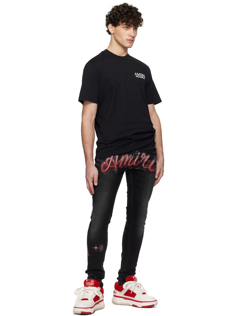 AMIRI White & Red Varsity MA-1 Sneakers outlook