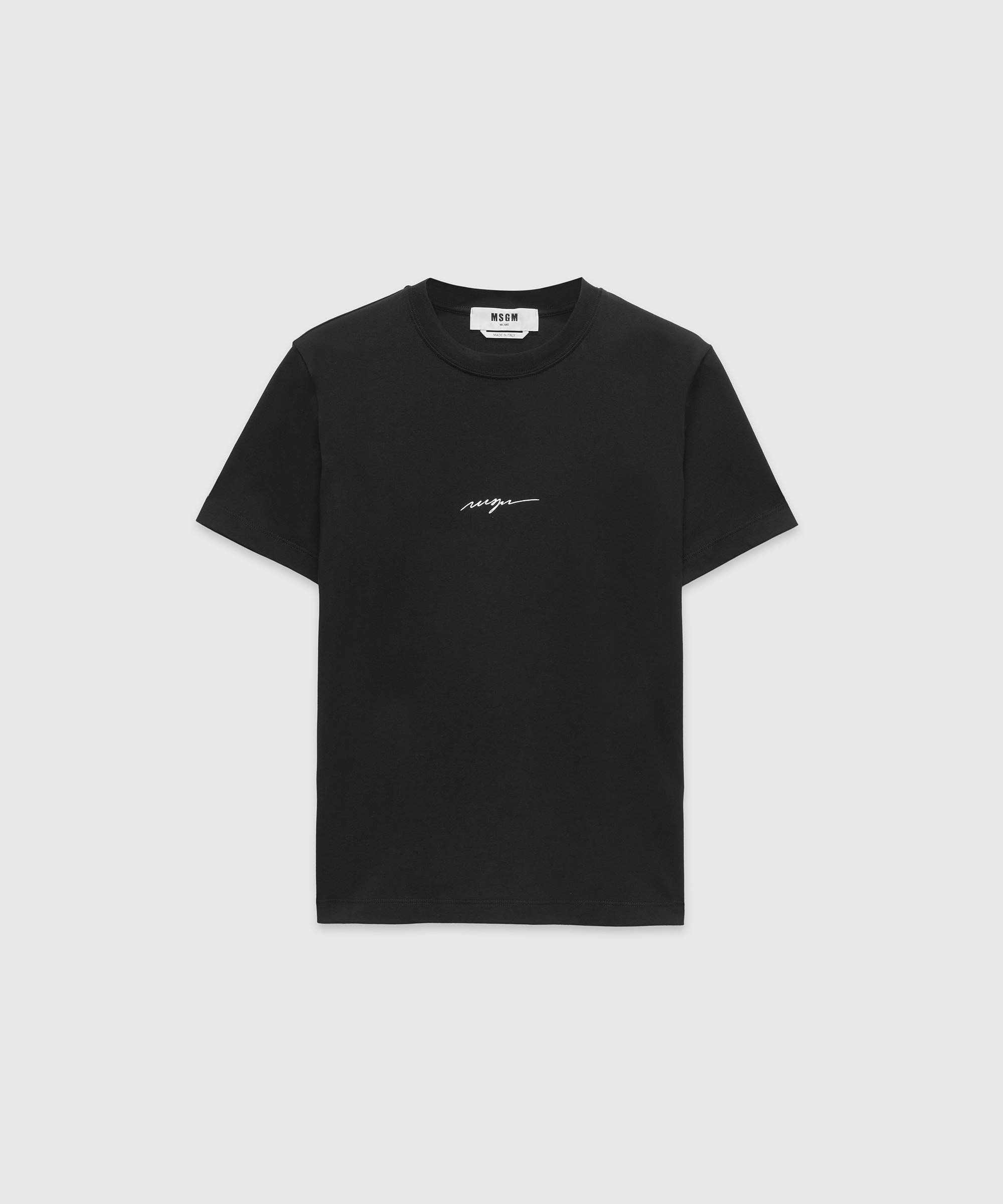 Jersey T-shirt with cursive logo - 1