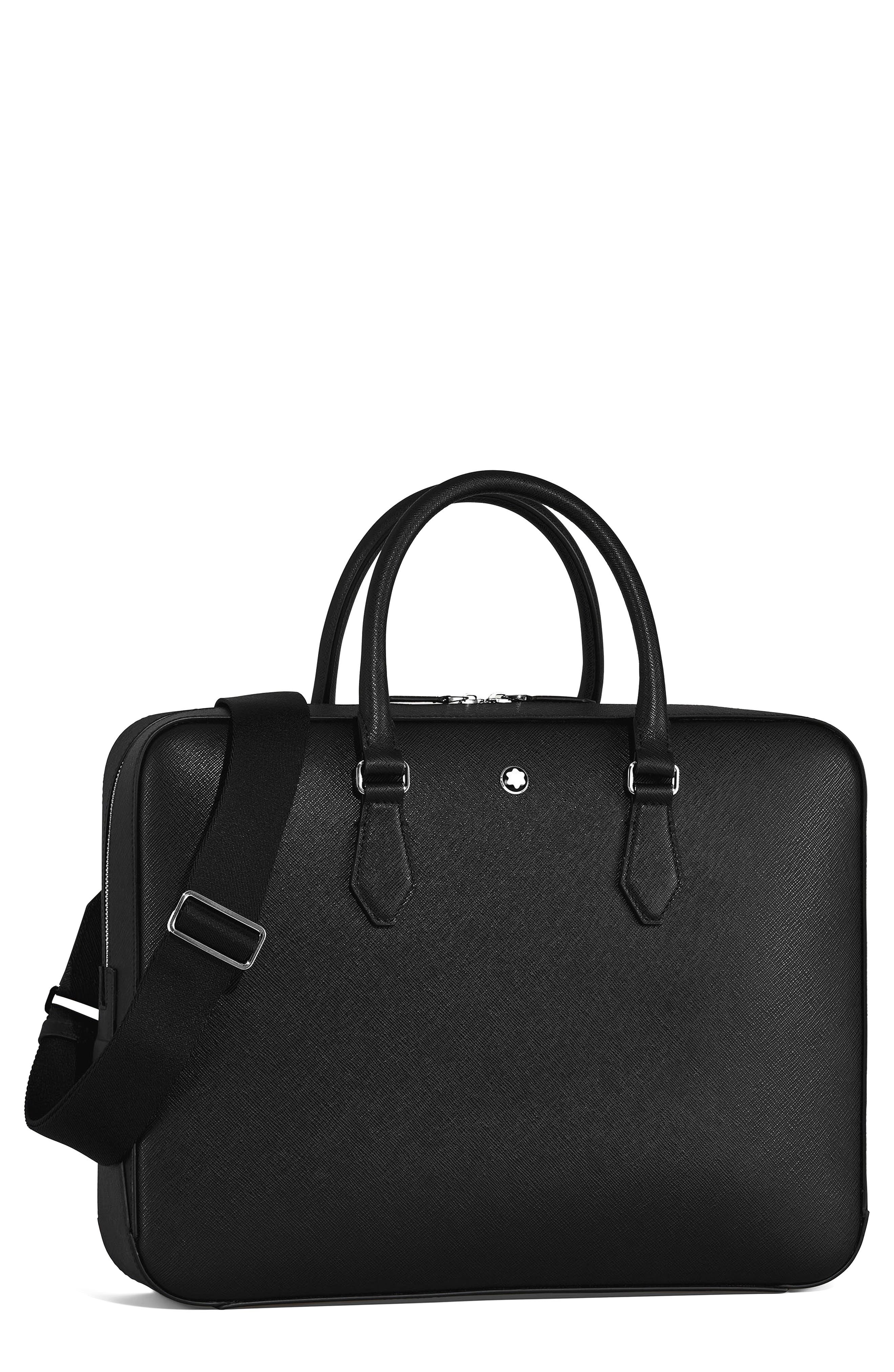 Montblanc Sartorial Medium Leather Document Case in Black at Nordstrom - 1