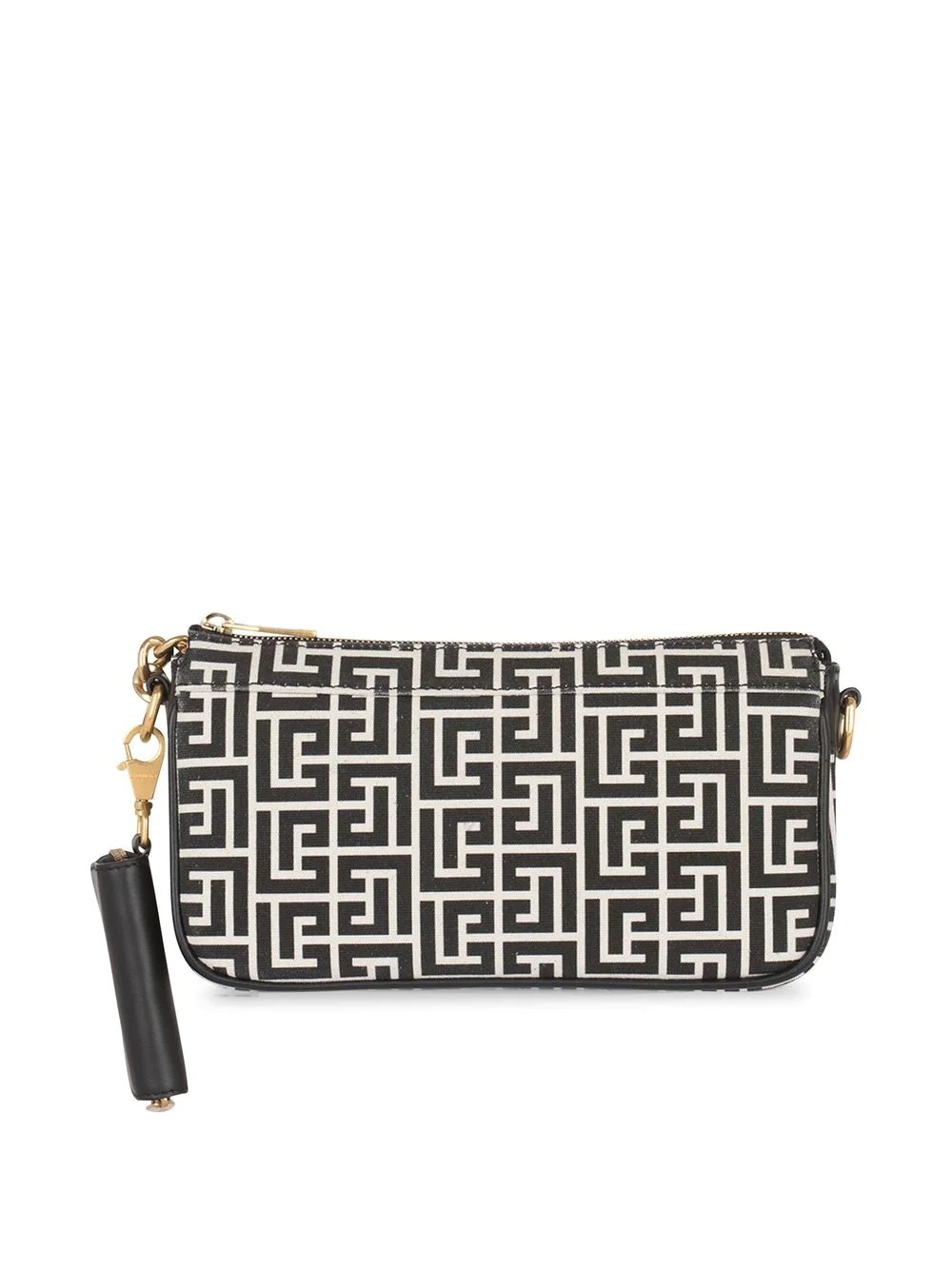 monogram pattern satchel bag - 4