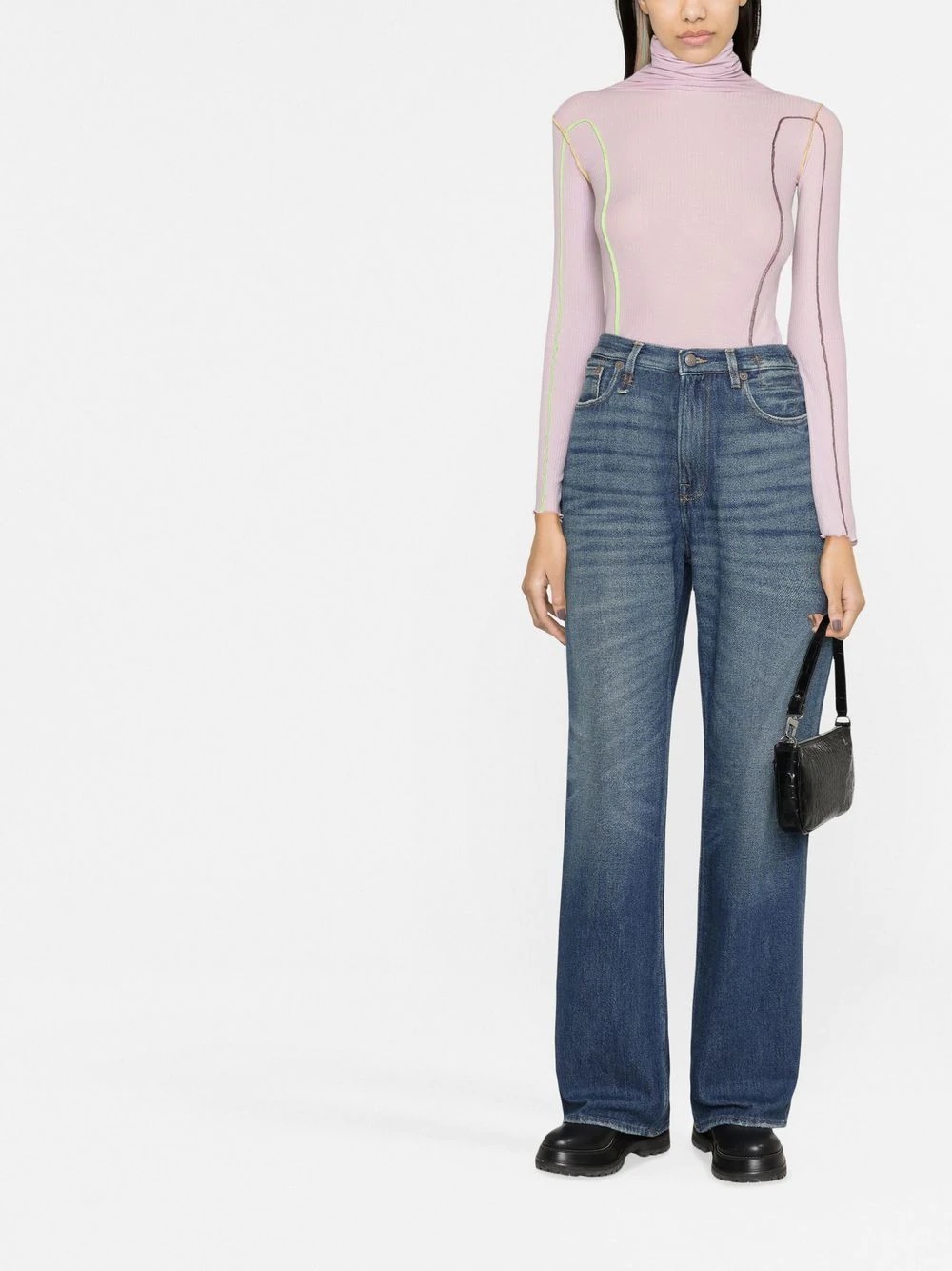 wide-leg jeans - 2