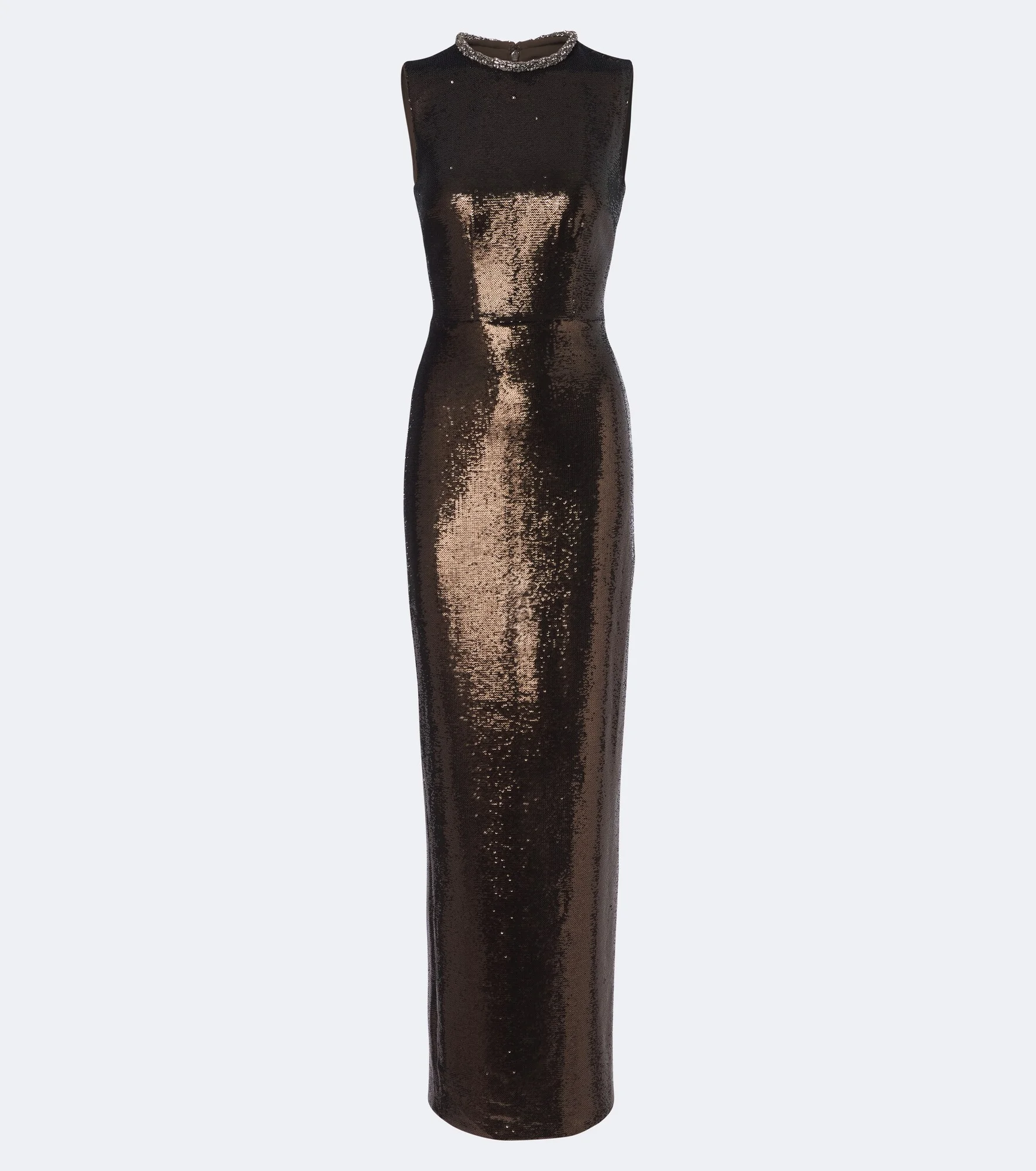 Sequined embellished gown - 1